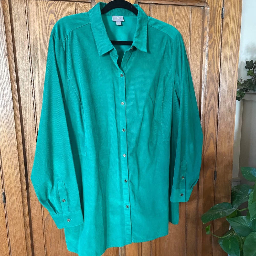 J. Jill fine wale corduroy tunic top ☘️☘️☘️☘️